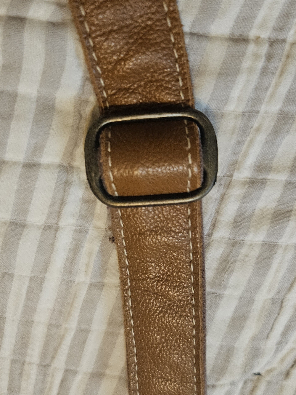 Myra Bag Tan and Multicolor Woven Tote with Leather Straps - Picture 15 of 16